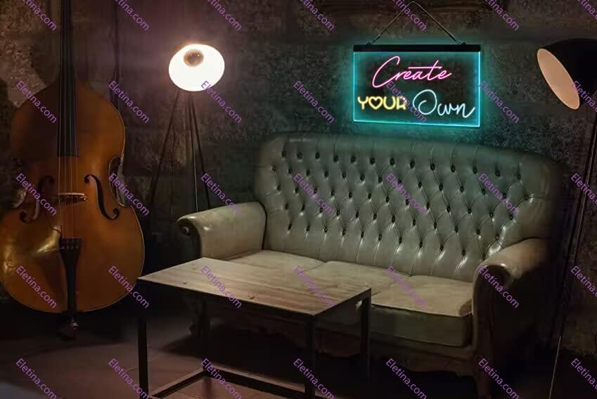 Barra de luz de neón signo cumbre brewing lámpara LED de 3 colores neón como signos para decoración de pared