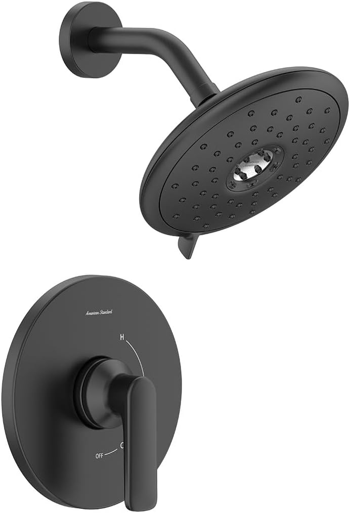 American Standard TU061507.243 Kit de molduras de ducha aspiraciones, 1.8 GPM, negro mate