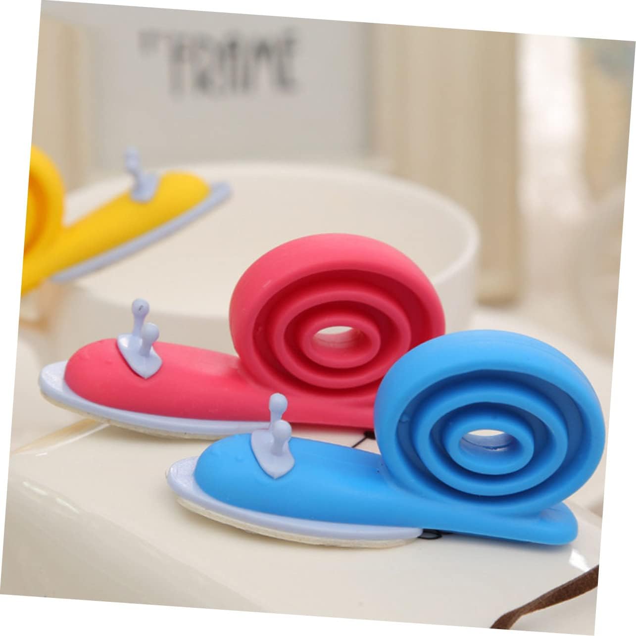 6 piezas de clip decorativo para puerta, protector de dedo de caracol, tapón de puerta de caracol, tapón decorativo para puerta de cuarto de bebé,