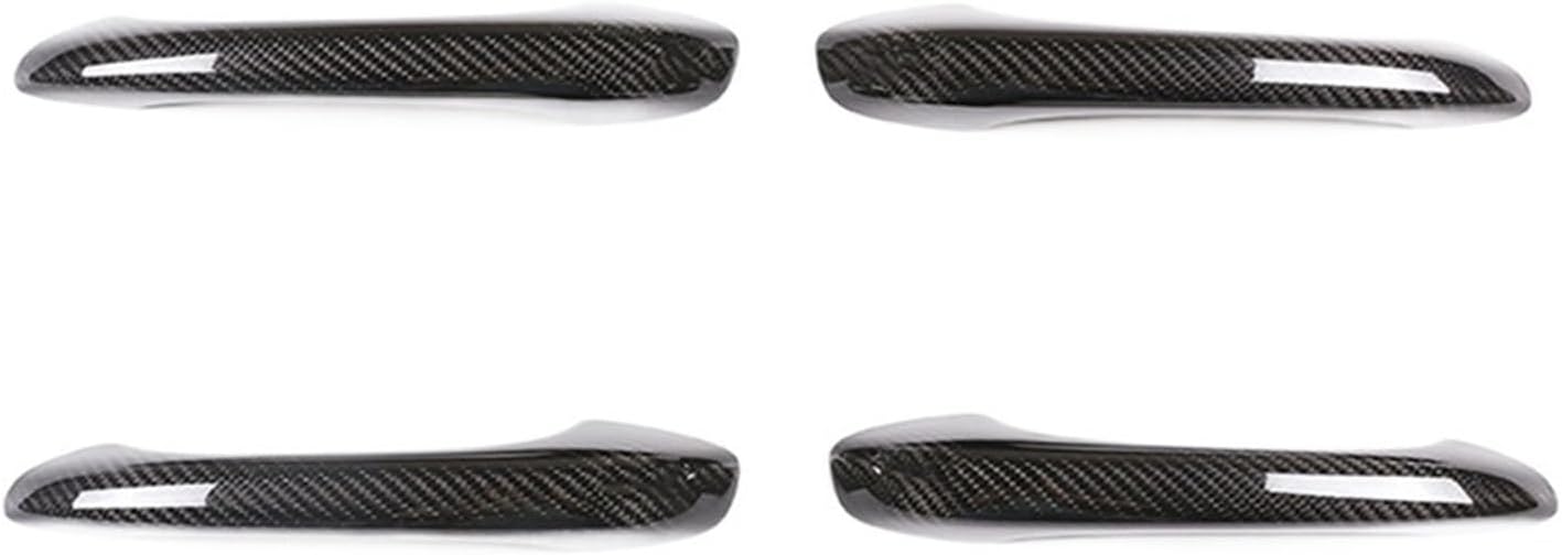 Compatible For Porsche Macan 2014-2023 Dry Carbon Fiber Car Exterior Door Handle Cover Trim Sticker Parts (Without Holes)