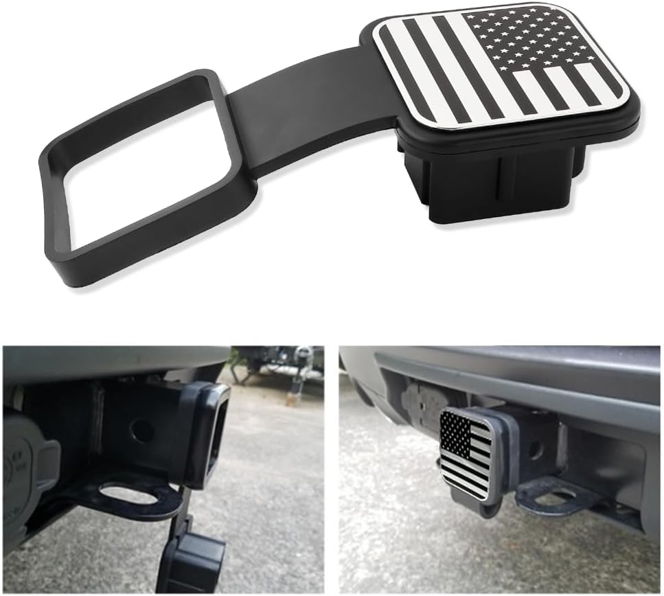 Cubiertas para enganche de remolque, cubiertas de enganche de boca cuadrada de 2 pulgadas para decoración y protección de automóvil, cubierta de