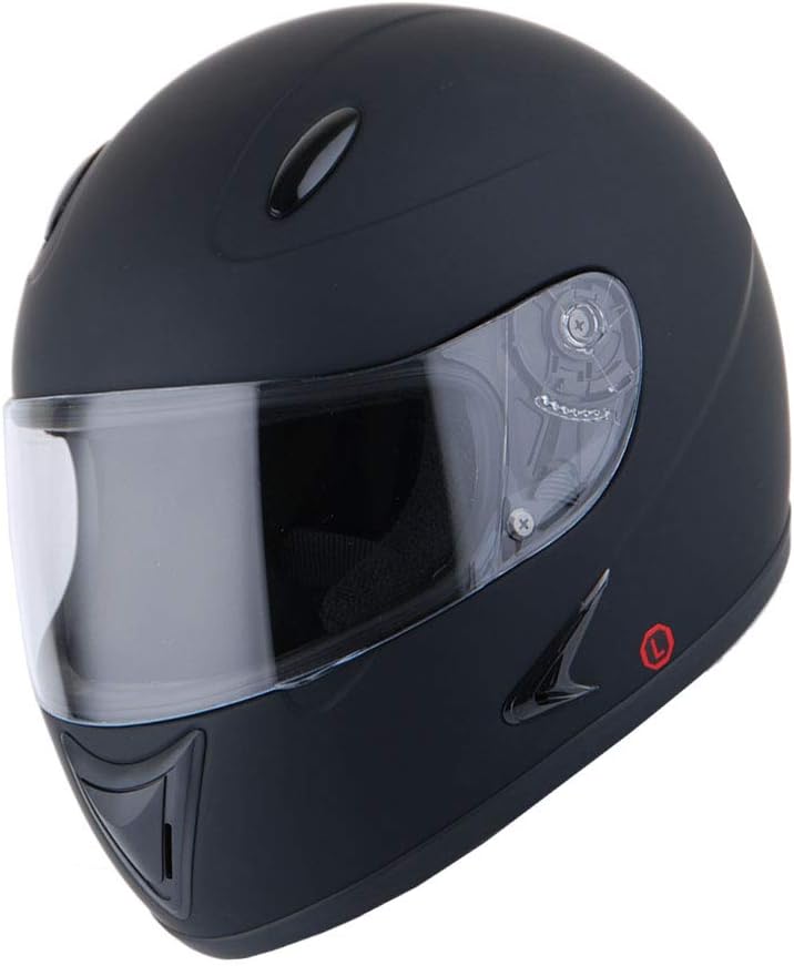 1Storm – Casco completo con alas y cuernos para motocicleta