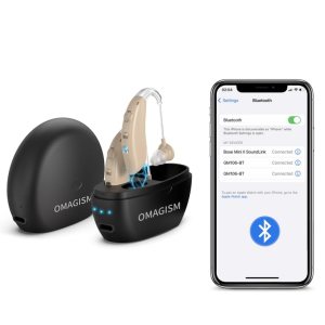 audífonos para personas mayores recargables con cancelación de ruido, audífonos OTC con Bluetooth, caja de carga con pantalla de energía, sin audífonos para personas mayores recargables con cancelación de ruido, audífonos OTC con Bluetooth, caja de carga con pantalla de energía, sin