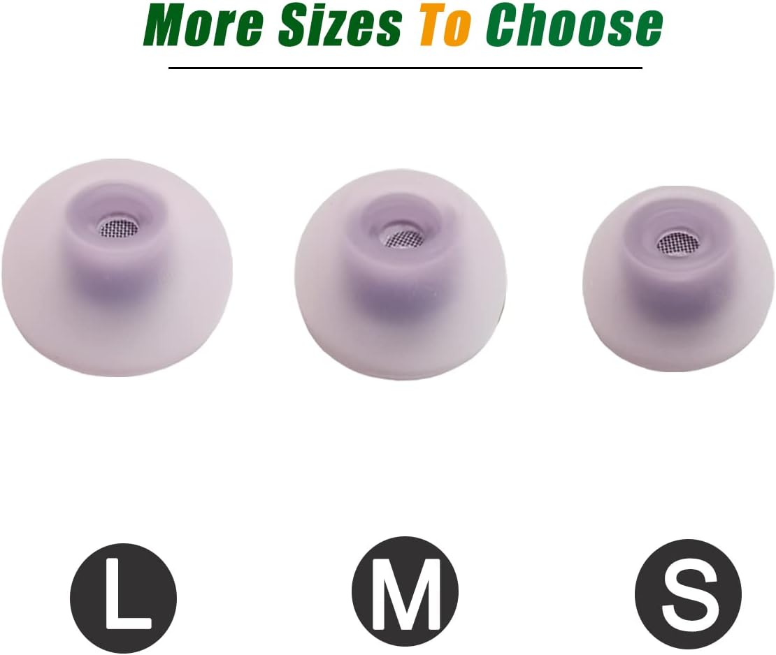 Almohadillas de silicona para Galaxy Buds 2 a prueba de polvo de malla fina de repuesto para Samsung Galaxy Buds2Galaxy Buds+ Plus 6 pares LMS