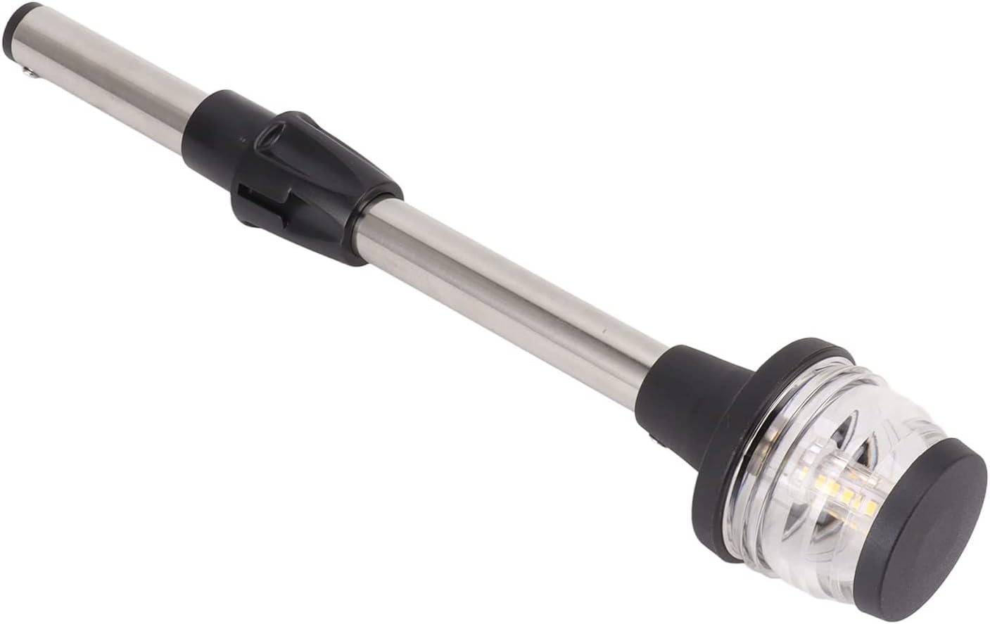 Yunseity Luz de popa para barco, luz LED de anclaje de 12 pulgadas, visibilidad de 2 NM, luces marinas todo redondo, IP65, impermeable, 360 grados,