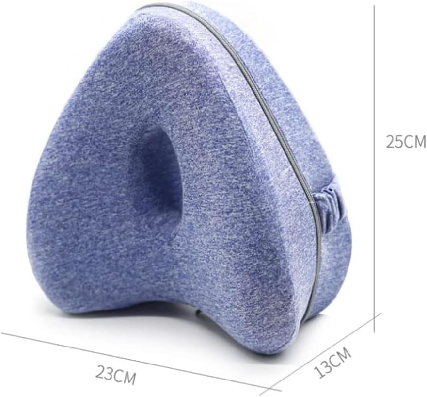 KCRPM Almohada de columna vertebral lisa, almohada de alineación de columna suave, alivia el dolor de cadera y la ciática, almohada de pierna suave