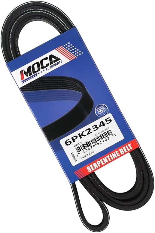 6PK2345 Cinturón de serpentina para Ford Crown Victoria 4.6L, 2003-2015 para GMC Savana 3500, Chevrolet Express 2500 6L, 2006-2011 para Lincoln Town