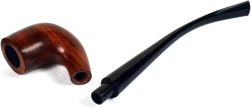 Pipa de fumar tabaco larga de 10.2′ – (10.2 in) para filtro de 0.354 in. Vikings, Valhalla Envío en todo el mundo., Marrón