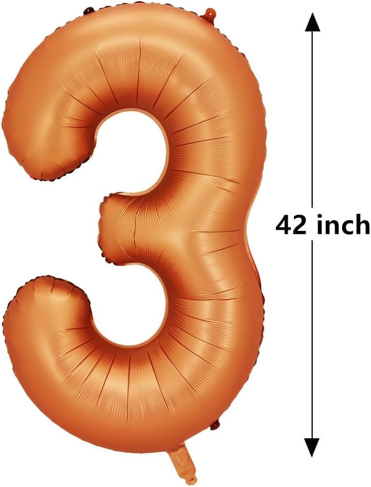 EMAAN Globos grandes de Mylar de 42 pulgadas, color naranja vitality, globos grandes de papel de aluminio para decoraciones de fiestas de cumpleaños
