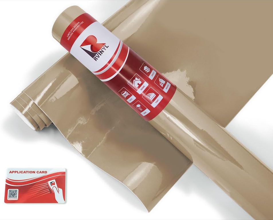 3M 180mC Sandstone 89 – Rollo de lámina de vinilo con gráficos Controltac de 2 x 1 pie, para Cricut, Silhouette Cameo, manualidades, calcomanías,