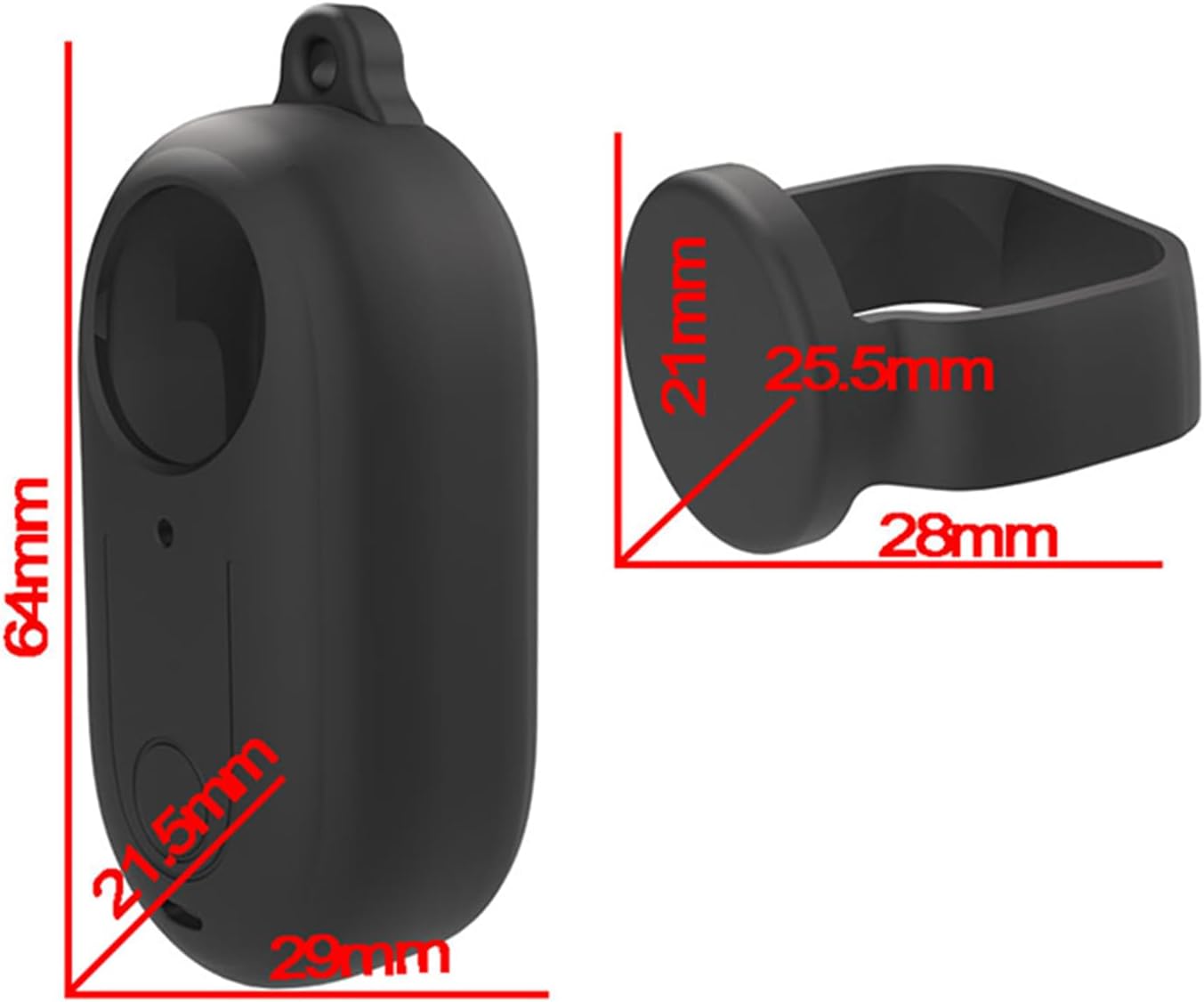 Funda protectora de silicona con tapa de lente para cámara de acción Insta360 GO 3, cubierta protectora completa a prueba de arañazos, accesorios