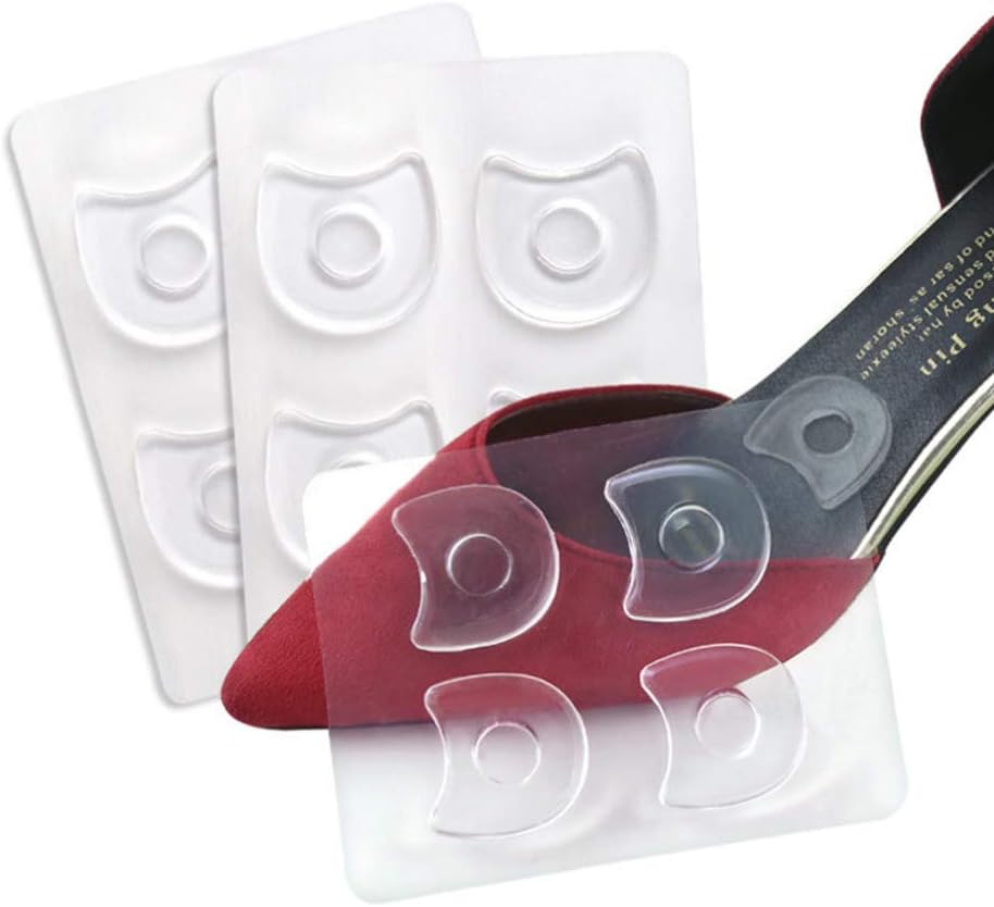 4 hojas de almohadillas de gel en forma de U para callos cojines de callos para dedos y pies, almohadillas adhesivas para callos de maíz y dolores
