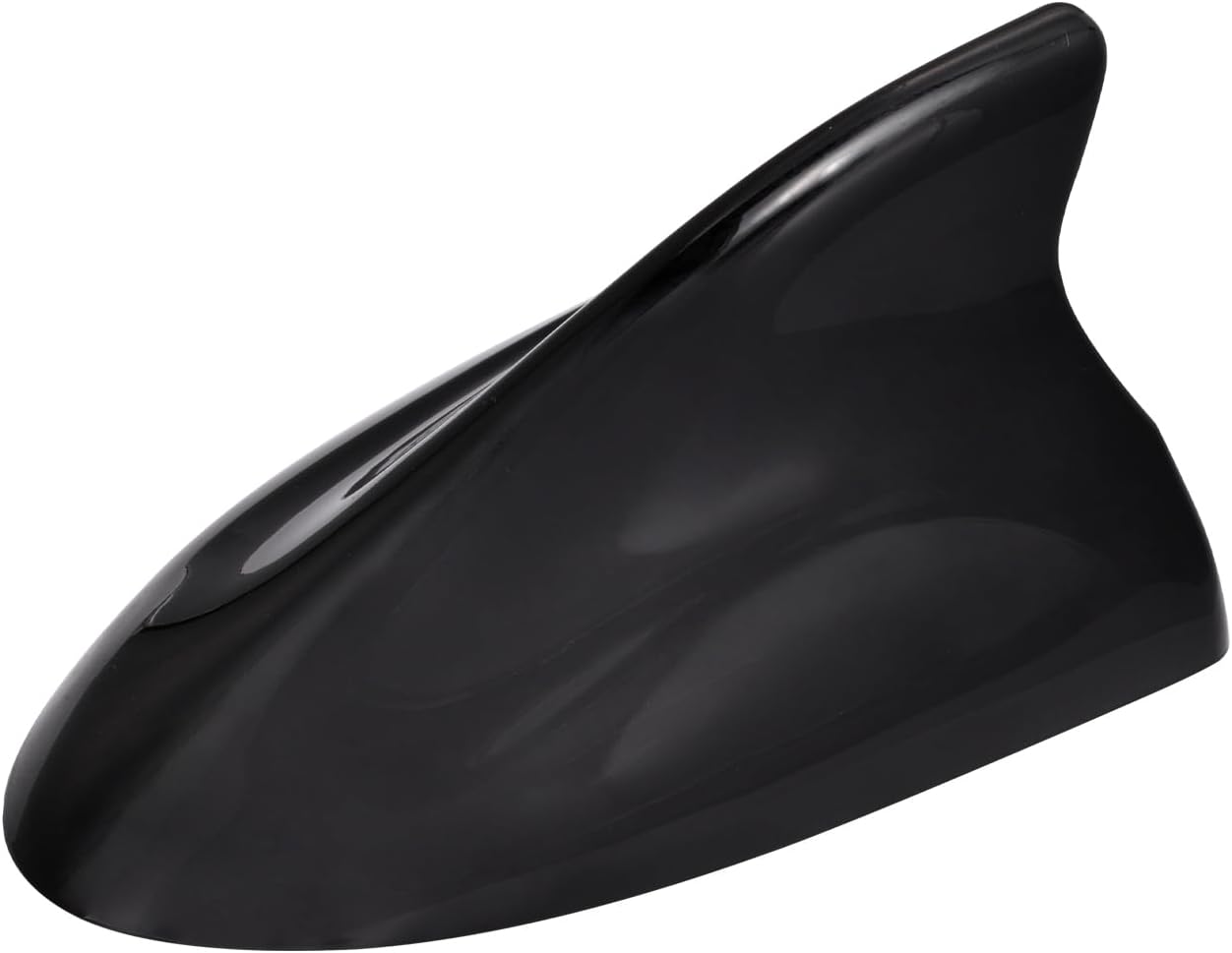 Eightwood Cubierta de antena de aleta de tiburón, antena de radio AMFM, antena universal de montaje en techo con cinta adhesiva para automóvil,