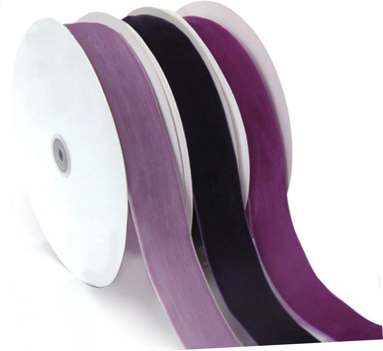 Abaodam 3pcs 25 Black Gift Ribbon 25 Ribbon Wedding Satin Ribbon Grosgrain Ribbon Black Ribbon Tulle Ribbon Black Hair Ribbon Belvet Ribbon Listones