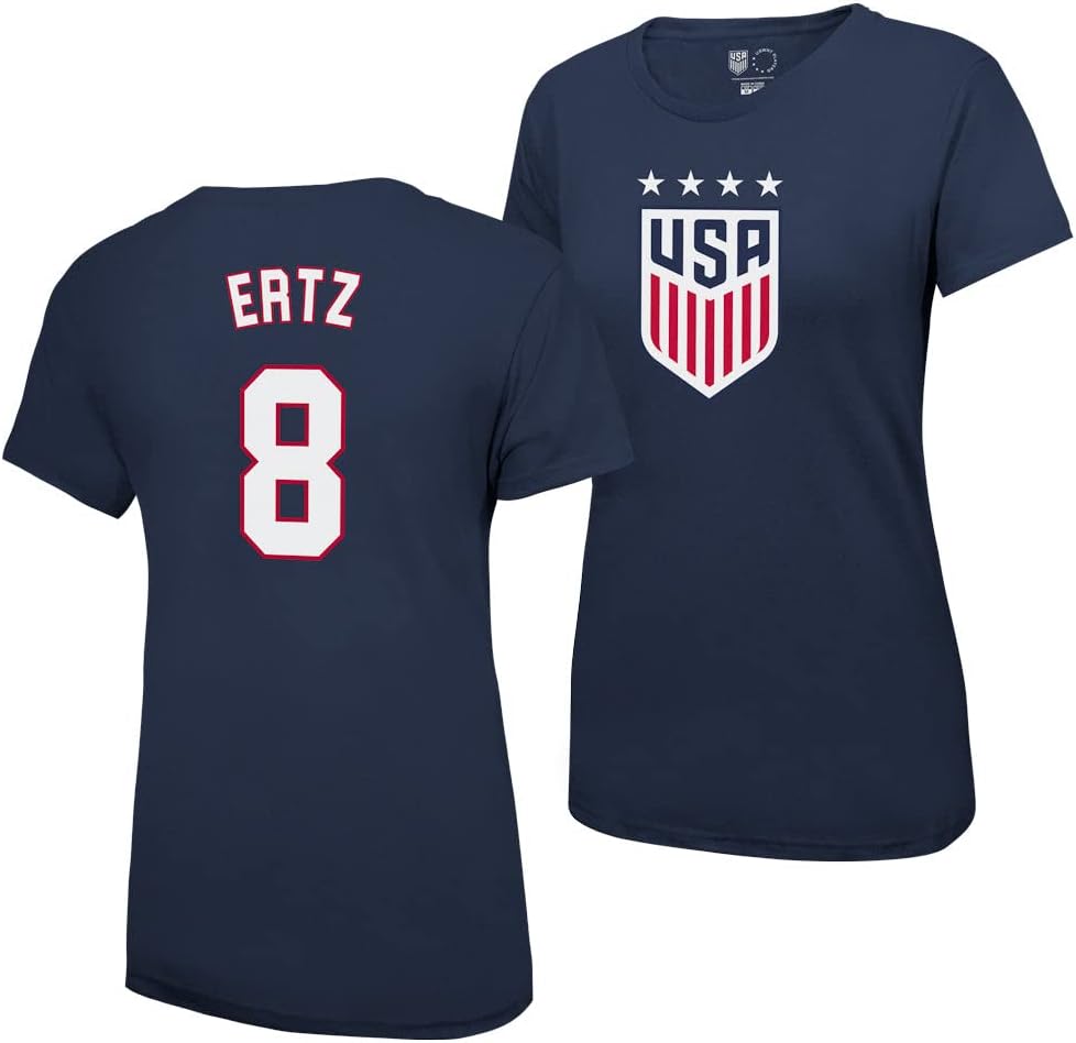 Icon Sports Camiseta de 4 estrellas con licencia oficial de la Federación de Fútbol de EE. UU
