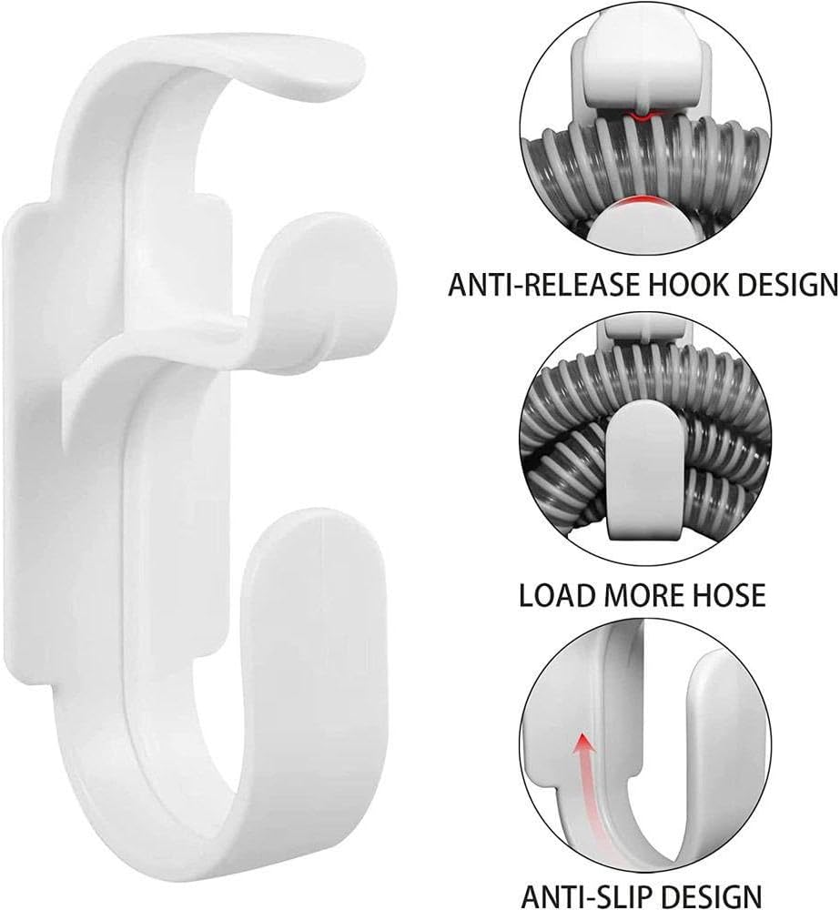 Soporte de manguera CPAP con función antidesenganche, colgador de manguera CPAP, antideslizante, autoadhesivo, universal