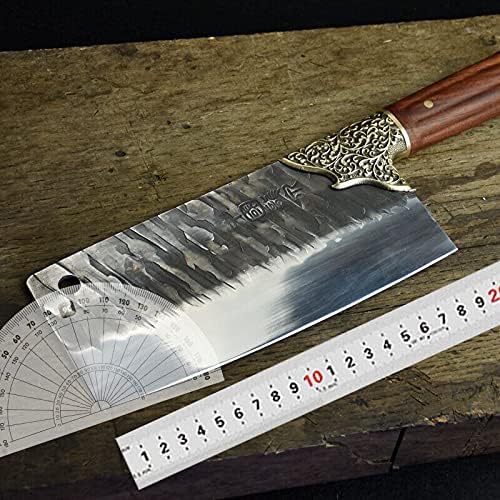 Cuchillo de carnicero de carne, Longquan fantasma mano para cortar filo afilado cuchillo de cocina forjado a mano cuchillos domésticos cuchillo de