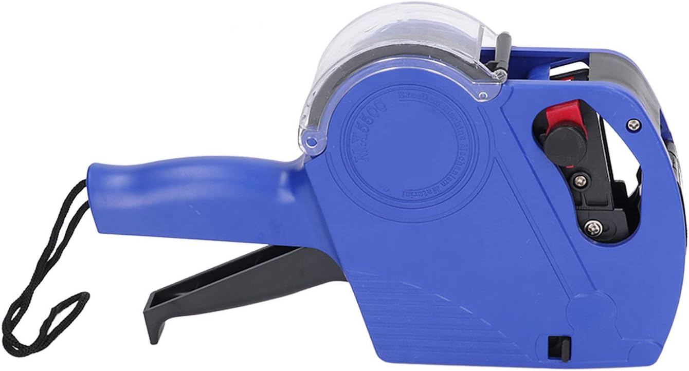 FTVOGUE Máquina de etiquetado de precios, máquina de etiquetado manual Pistola de etiqueta de precio de 8 dígitos con cartucho, herramienta portátil