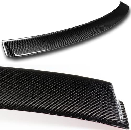 Alerón de techo de ventana trasera de fibra de carbono negro compatible con Mercedes Benz Clase C Sedan W204 2008-2014, 2009 2010 2011 2012 2013