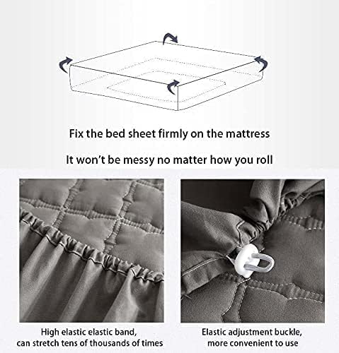 MAGCOR Protector de colchón tamaño King, impermeable, súper suave, ligero, transpirable, sin ruido, funda de colchón ajustable de alta calidad que