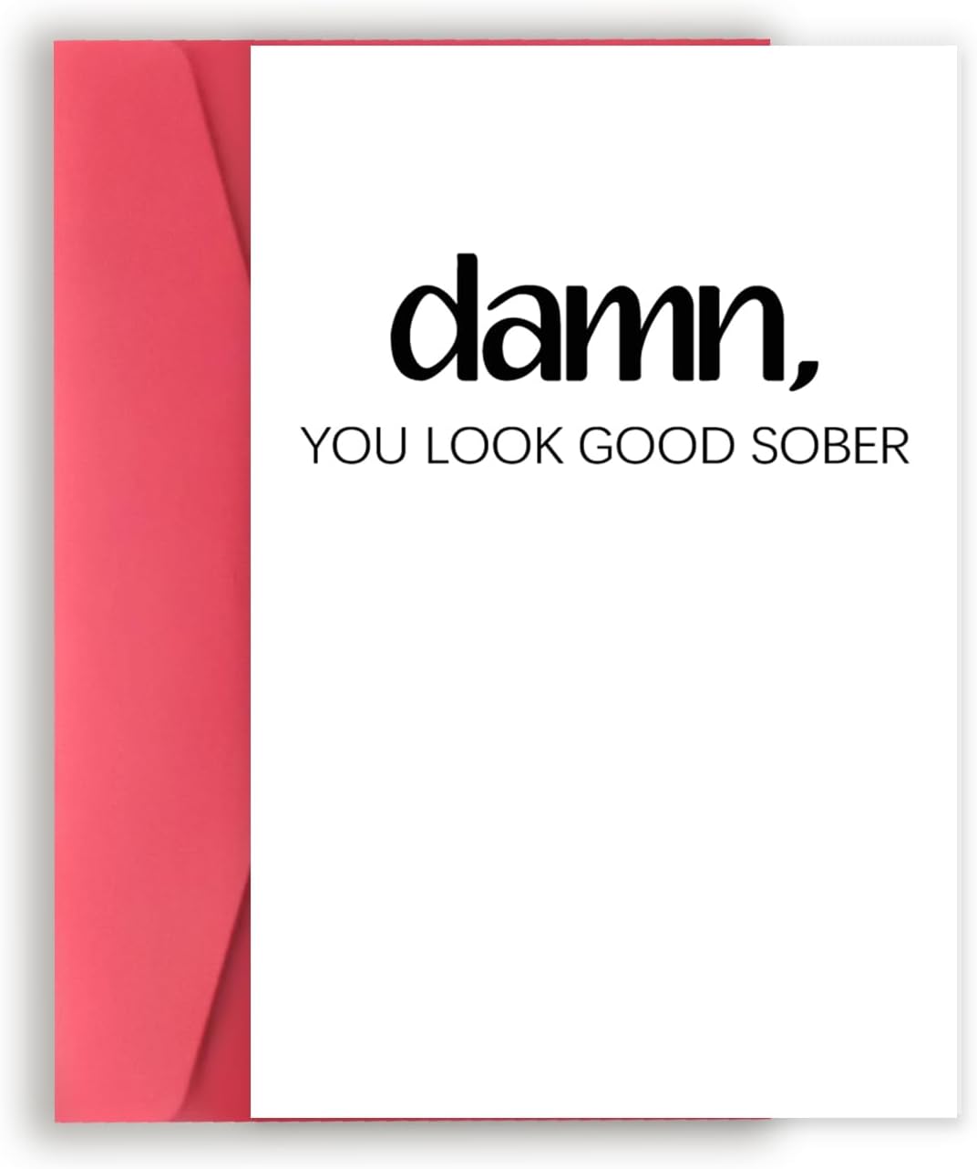 VvOoOvV Tarjeta de recuperación de sobriedad grosera para él y ella, divertidas tarjetas de aniversario sobrias para novias, novios, regalos de