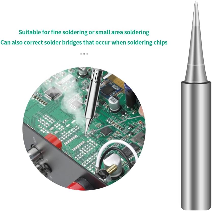 10 puntas de soldador 900M Kit de repuesto para Hakko, Yihua, Radio Shack, Aoyue, TENMA, ATTEN, Quick, estaciones de soldadura (900M-T-I)