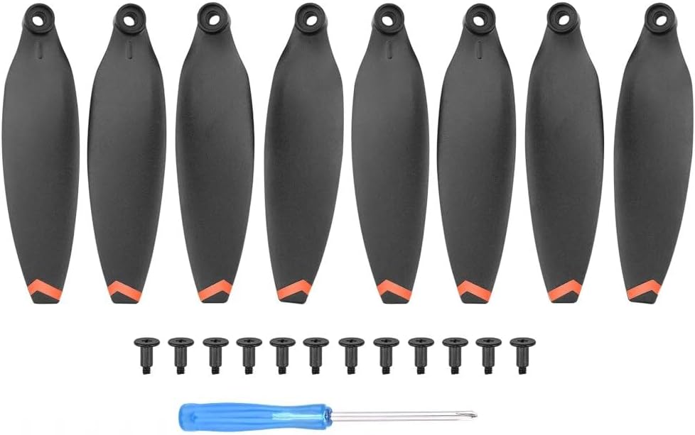 Low Noise Propeller for FIMI X8 Mini Drone Spare Parts Light Weight Prop Folding Blade Wing CWCCW V2Accessory (Color  White Edge)