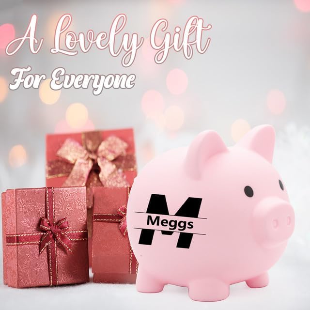 Alcancía personalizada, nombre personalizado para niñas y niños, banco de dinero de plástico irrompible, alcancías de tres tamaños, regalos para