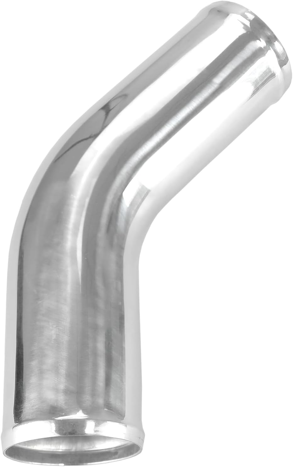 Ucreative Tubo Intercooler de tubo de aleación de aluminio de 45 grados Tubo de admisión de aire tono plateado para coche OD 3,0 pulgadas (2.992 in)