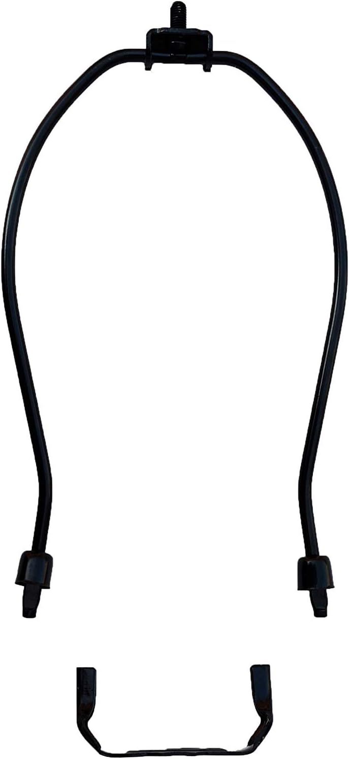 urbanest Heavy Duty Arpa Fitter para Shades de lámpara con sillín, 3colores 6Tamaños, negro