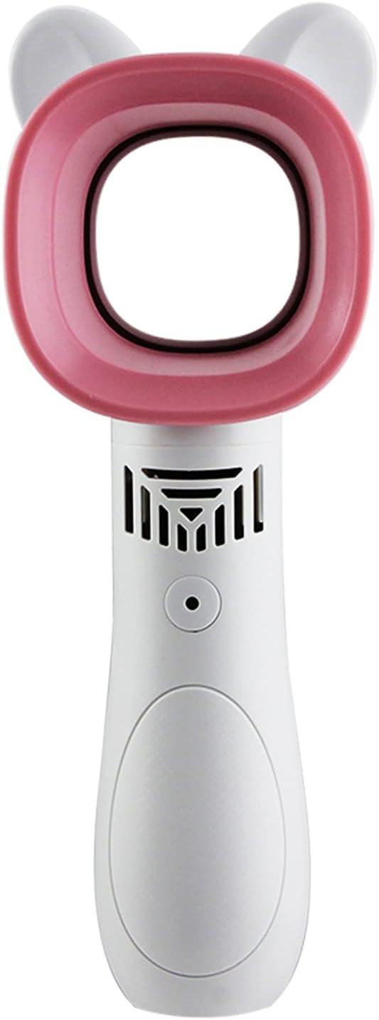 FLY WAY Ventilador portátil sin aspas recargable por USB, mini enfriador sin hojas, ventilador práctico con 3 velocidades ajustables de pie, pequeño