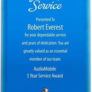 Baudville Mini placa de cristal personalizada -4×6 – Azul con versículo – Premio para empleados – Grabado personalizadopersonalizado Baudville Mini placa de cristal personalizada -4×6 – Azul con versículo – Premio para empleados – Grabado personalizadopersonalizado