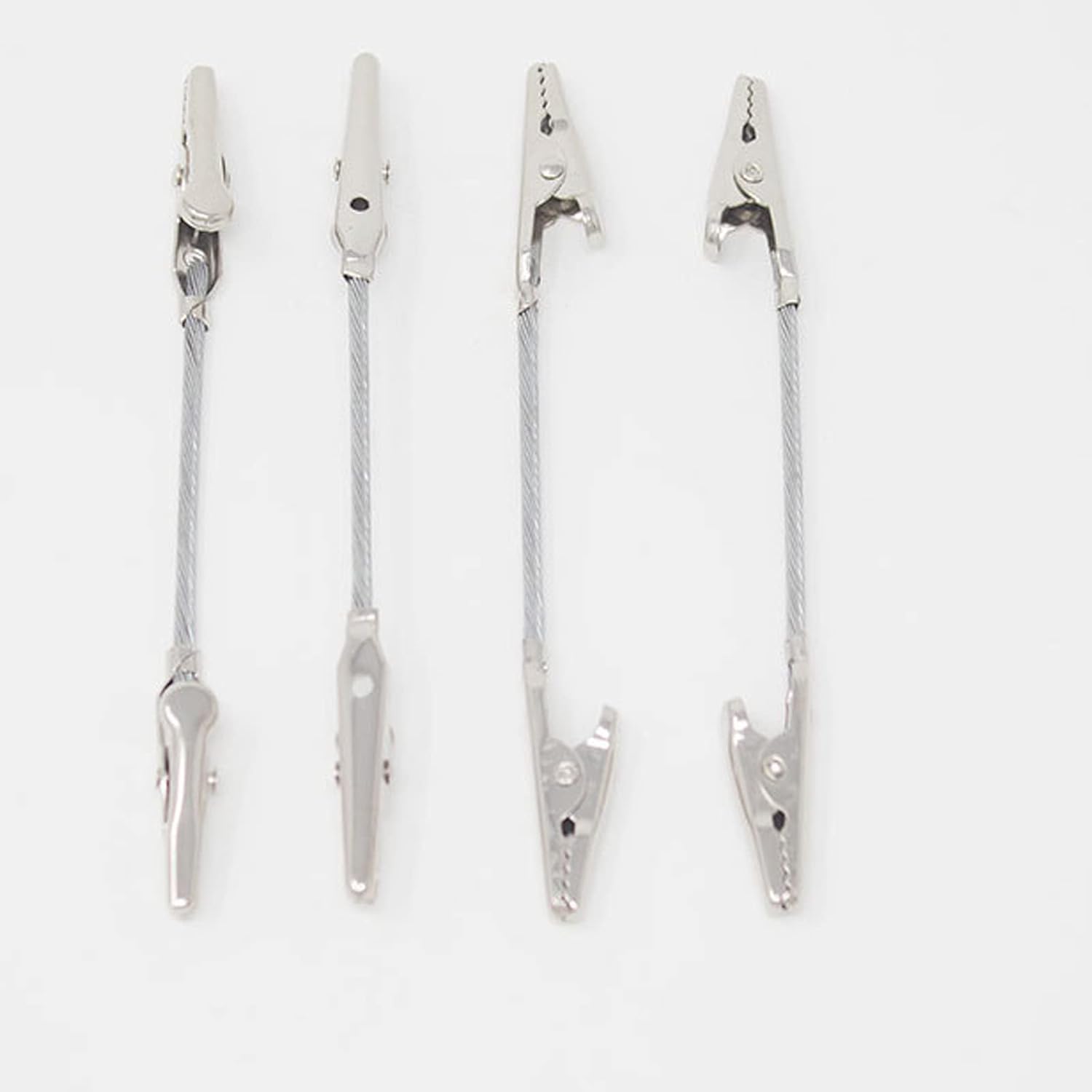 30 piezas de clip de cocodrilo de doble cabeza para fotos, fotos, notas, clips de alambre de metal, abrazaderas para bricolaje5 pulgadas (5.039 in)