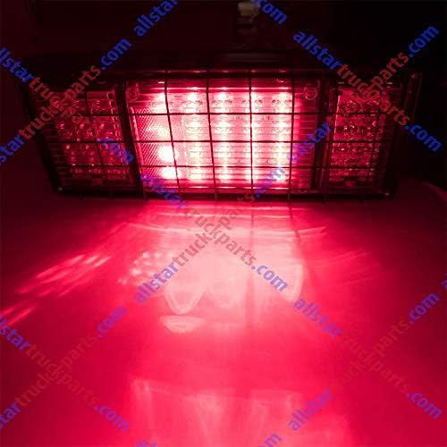 Juego de 2 luces LED para remolque de camión, 40 LED, impermeable, luz de freno de señal de giro trasera, luz de marcha atrás con protección de red