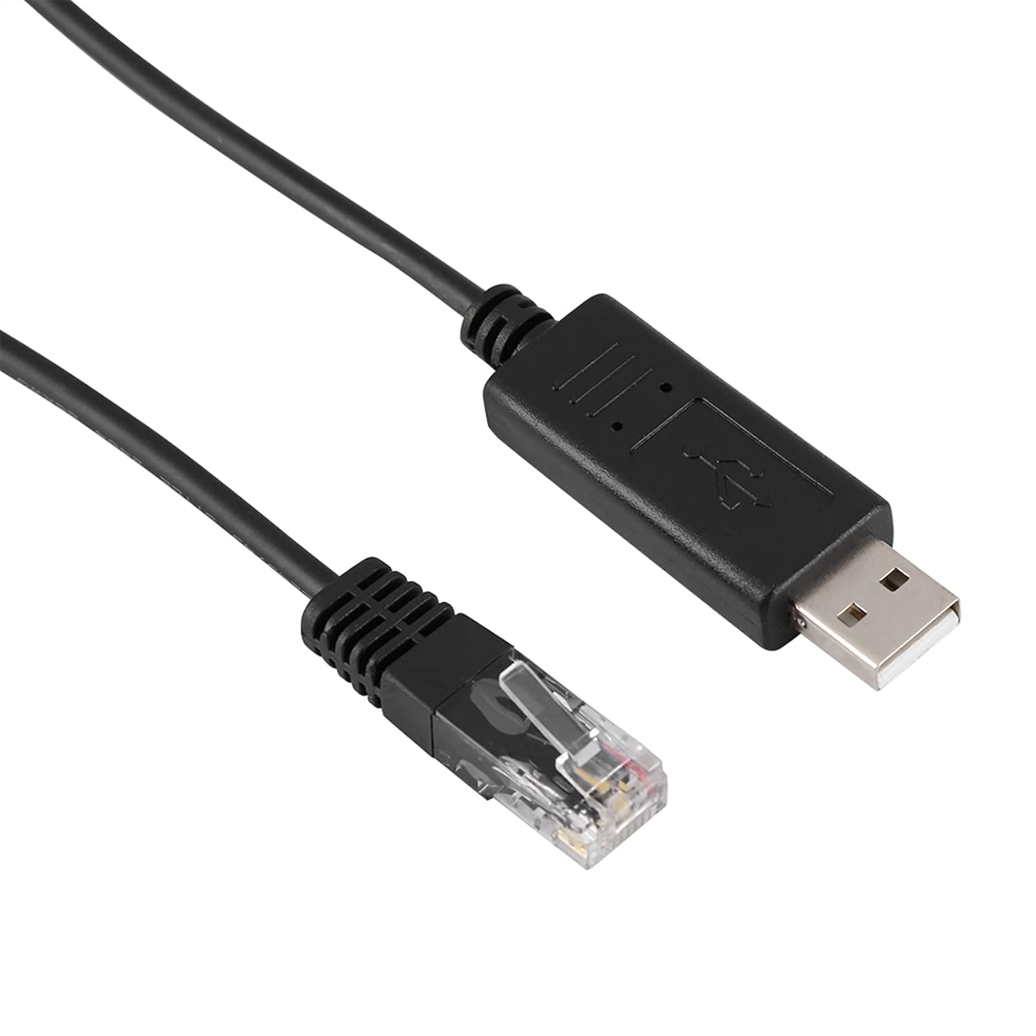 Fdit Cable Cable Línea de Comunicación Controlador de PC Cable de Energía Solar 1.5M 1.5 Metro Cable de Longitud para Controladores de Energía Solar