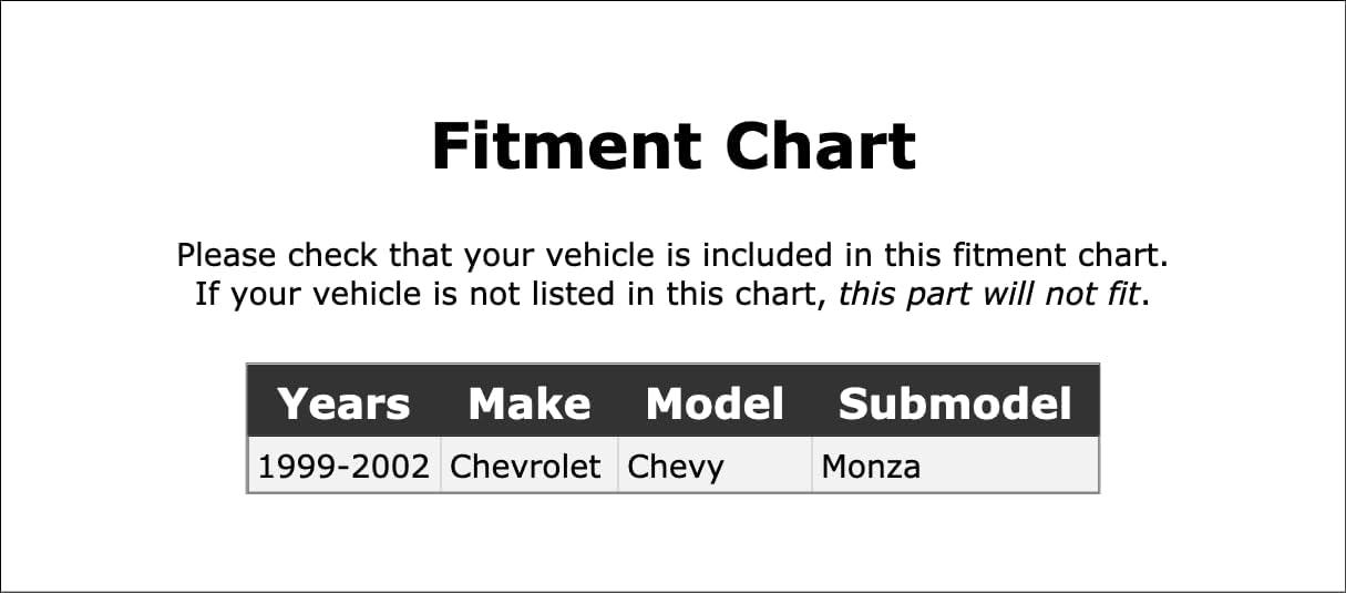 Kit de hardware de freno de estacionamiento trasero compatible con Chevrolet Chevy Monza 1999 2000 2001 2002 PC-392138