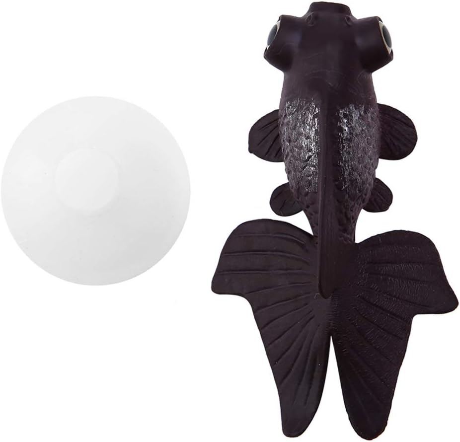 Jerliflyer Adorno de simulación para pecera, silicona artificial, decoración Betta para acuario, adorno flotante falso de alta vida (pez dorado