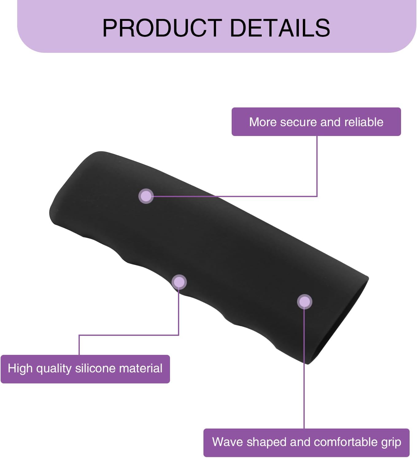Fogfar Paquete de 1 funda protectora para freno de mano para arranque, funda de silicona para mango de automóvil, protector de mango de agarre de