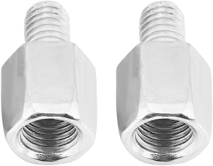 Espejo retrovisor para scooter, par de espejos retrovisores universales de aleación de aluminio de 0.315 in y 0.394 in (amarillo)