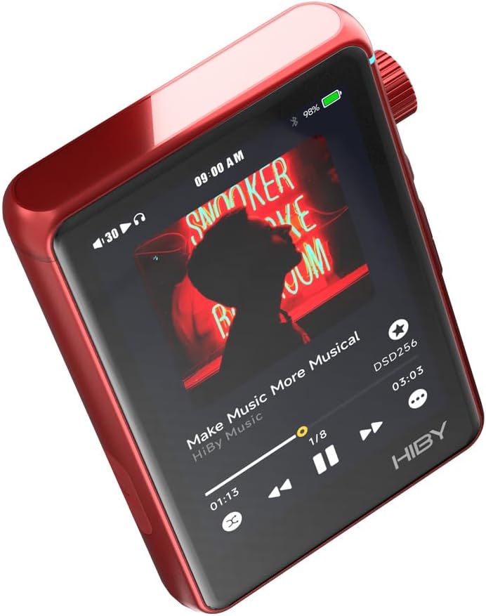 HiBy R3 II (Gen 2) Reproductor de audio sin pérdida de alta fidelidad – Portátil con Bluetooth, WiFi, DSD, PCM, transmisión MQA, Dual ESS ES9219C,