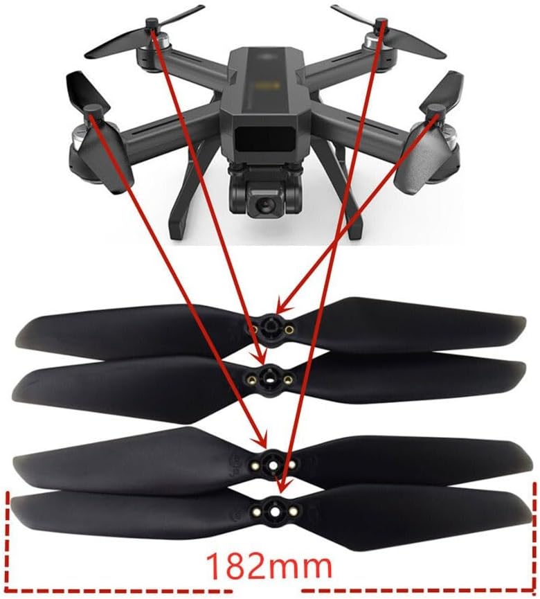 12 piezas de hélice para D15 MJX B20 Bugs20 EIS electrónico antivibración sin escobillas doble GPS RC Quadcopter Control remoto Drone Kit Blade