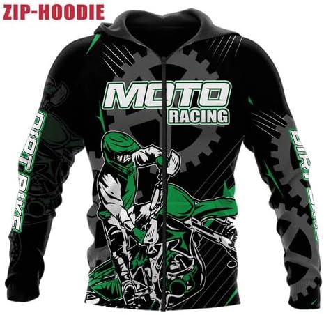 Leprints – Camiseta de motocross personalizada con número y nombre de carreras 3D para motocicleta, todoterreno, sudadera con capucha