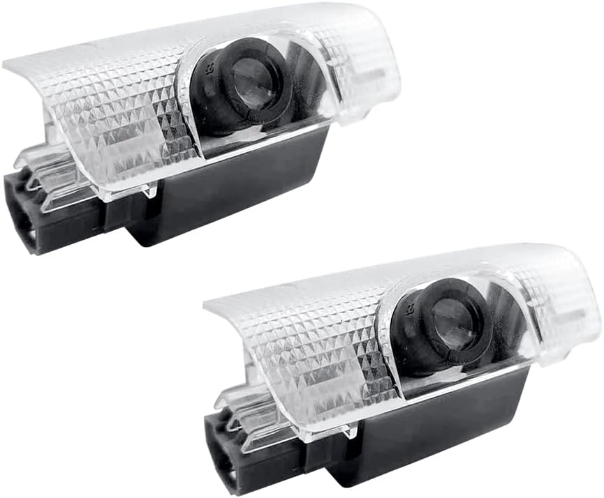 2 luces LED con logotipo para puerta de automóvil compatibles con 4Runner Tundra Highlander Sequoia Venza Land Cruiser proyector de cortesía luz de