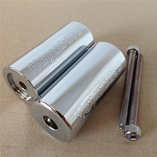 HONGK – Extremos de barra de palanquilla de 3 pulgadas de largo compatibles con Suzuki Hayabusa Gsxr1300 1999-2014 cromado B01C0SYXDY