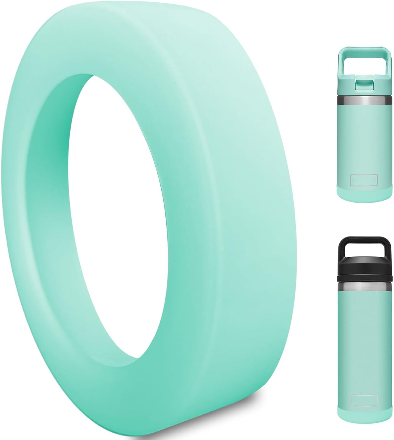 Funda de silicona para botas YETI Rambler Jr de 12 onzas y Rambler de 12 onzas y 18 onzas, protección más segura para botella YETI Rambler  Apto