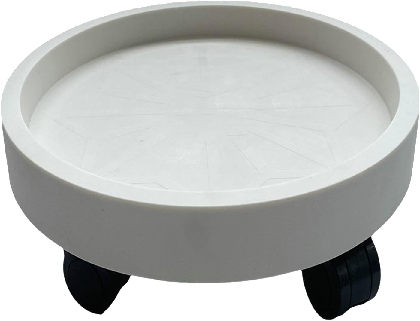 TOPINCN , Soporte para macetas con ruedas giratorias, soporte redondo para plantas en macetas sobre ruedas, bandeja para macetas con ruedas, bandeja