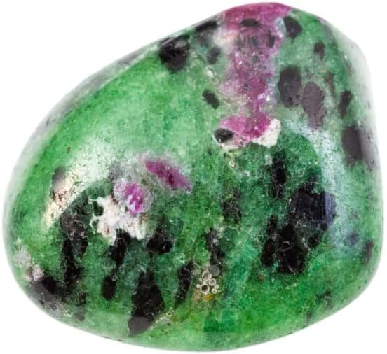 Pachamama Essentials Rubí zoisita caída, piedra curativa, cristal curativo 0.787-0.984 in, Piedra