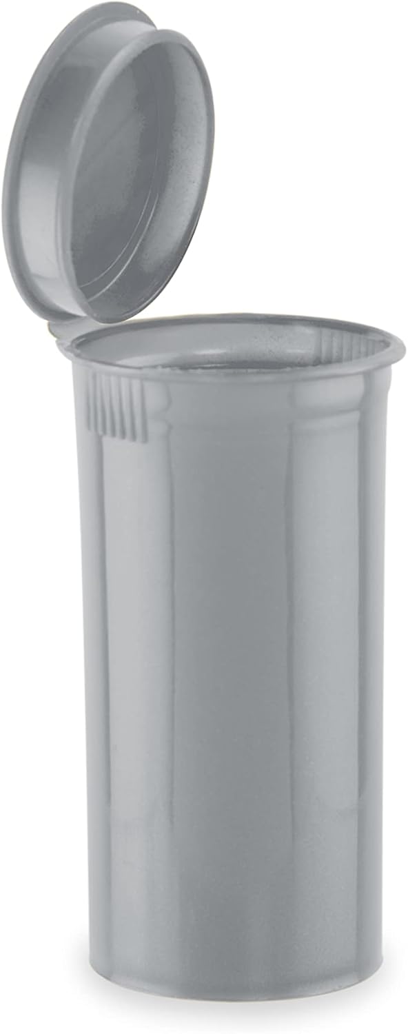 Botellas Pop Top Dram (plateado) – 13 Dram – 315 por caja – (2.75 pulgadas de profundidad x 1.26 pulgadas de ancho) – Suministros de embalaje –