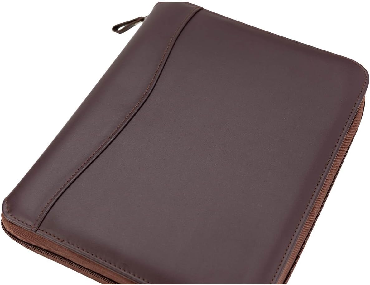 FranklinCovey – FC Basics Spacemaker – Carpeta de vinilo con cremallera para planificadores (clásica, borgoña)