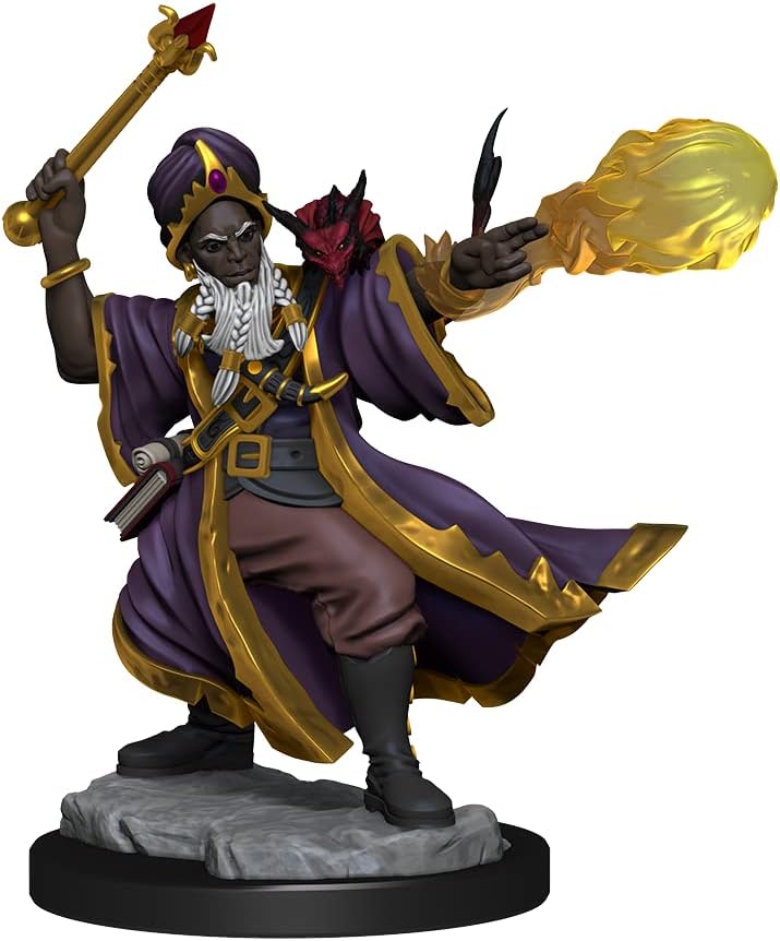 D&D Frameworks Human Wizard Male – Sin pintar y sin ensamblar
